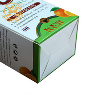 Boîte d'emballage personnalisée pour pilules et médicaments en papier blanc 350 g/m² avec impression décalée et fond à boucle, organisateur de vitamines