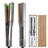 Sèche-cheveux et lisseur professionnel 2 en 1 Chauffage rapide Salon portable à grande vitesse Fer plat à ions négatifs Caractéristique ionique
