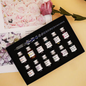 <span class=keywords><strong>ปากกา</strong></span>แก้วแบบจุ่มเรือง<span class=keywords><strong>แสง</strong></span>สไตล์วินเทจสีรุ้งแวววาว<span class=keywords><strong>เขียน</strong></span>ลื่นปากกาแก้วจุ่มหมึก12สีสำหรับของขวัญเทศกาลวันหยุด - Product Image 2