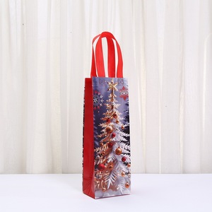 ถุงไวน์คริสต์มาสแบบไม่ทอ ยี่ห้อหยานหยิน ขนาด 35x12x9 ซม. ลายพิมพ์สีสันสดใส สำหรับบรรจุภัณฑ์ของขวัญ - Product Image 2