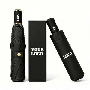 Sombrillas, Paraguas Baratos, Paraguas Pequeños, Sombrillas de Sol con Protección UV, Resistentes al Viento, Plegables, 3 Sombrillas Mini Automáticas con Logotipo - Product Image 1