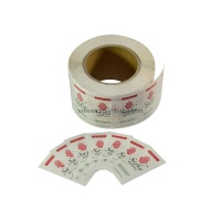 Rouleau d'étiquettes autocollantes BOPP imperméables, résistantes à l'huile, durables, forte adhérence pour l'emballage de flacons cosmétiques