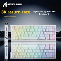 ATTACK SHARK X68 HE 60% Wired Magnetic Switch Gaming Keyboard 8KHz Polling Rapid Trigger Low Latency RGB Gaming Keyboard for FPS