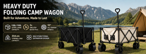 Chariot utilitaire d'extérieur au <span class=keywords><strong>meilleur</strong></span> <span class=keywords><strong>prix</strong></span> avec système de freinage et roues en PU de 10 pouces pour le camping et le shopping - Product Image 4