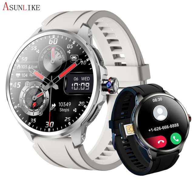 H99 4G 5G SIM Card Smart Watch 1.95inch AMOLED Screen 2100mah Battery Camera Dual System IP67 GPS Global Version Android