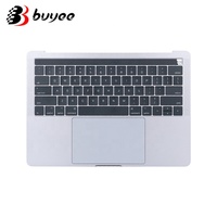 Coque supérieure pour ordinateur portable Macbook A1706 A1989 A1990 A2141 A2251 A2289 A2338 avec clavier US/Français et Touch Bar, gris argenté
