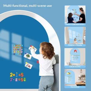 Adesivi Magnetici per Lavagna a Forma di Arco, Autoadesivi, Facili da Pulire, Decorazione per Scrittura, Insegnamento Domestico per Bambini - Product Image 4