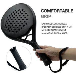 Raquettes de padel tactiques personnalisées en gros, raquettes de tennis de plage professionnelles en fibre de carbone et fibre de verre 3K 12K 18K - Product Image 5