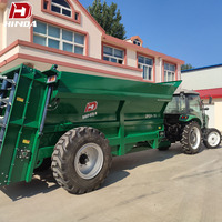 Épandeurs de fumier et d'engrais solides montés sur tracteur pour la distribution de chaux organique et de compost agricole, machine à entraînement par prise de force (PTO)