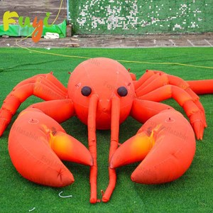 Modèle de <span class=keywords><strong>homard</strong></span> gonflable géant en tissu nylon durable, <span class=keywords><strong>prix</strong></span> d'usine, personnalisable, pour la promotion et la publicité des restaurants - Product Image 1