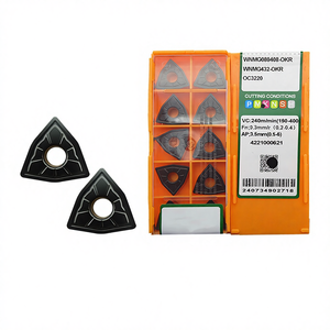 Herramientas de Corte CNC Oke, Serie WNMG, WNMG080412, Insertos de Carburo para Torneado CNC OKR, Insertos de Carburo para Acero, Acero Inoxidable y Hierro Fundido - Product Image 1