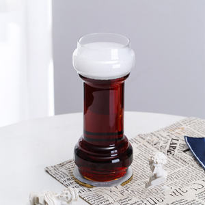 Clair transparent logo personnalisé verre mince haltère pilsner <span class=keywords><strong>verres</strong></span> à bière - Product Image 2