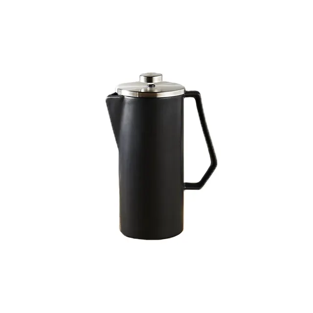 Wholesale Ceramic Black Custom Coffee Maker Coffee Press Kitchenware