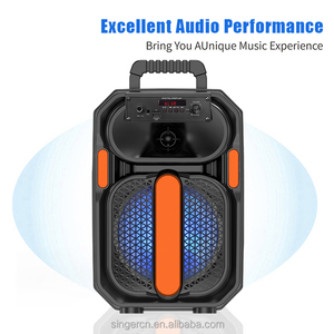 ลำโพงบลูทูธกำลังสูง 10W สำหรับคาราโอเกะ ปาร์ตี้กลางแจ้ง ลำโพงพกพาขนาดเล็ก ลำโพง RGB ลำโพงโฮม KTV เสียงคุณภาพสูง ซับวูฟเฟอร์พกพา - Product Image 2