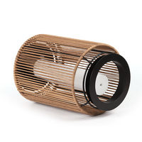 Lampe solaire LED moderne de style chinoiserie avec design en cage à oiseaux, étanche IP65, en aluminium pour patio, jardin, bureau ou maison