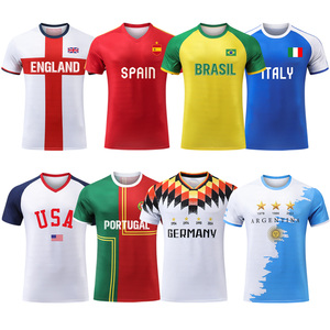 Sneldrogende, Ademende Voorraad Voor Alle Seizoenen Heren Met Ronde Hals En Digitale Print Nieuwe Jersey T-Shirt Met Korte Mouwen Voetbalpak Trainingskleding - Product Image 1