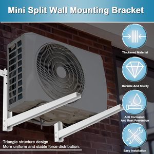 <b>Mini</b> <b>Split</b> Wall Mounting Bracket Steel Easy Installation For Home <b>Air</b> <b>Conditioner</b> AC Heat Pump System - Product Image 4