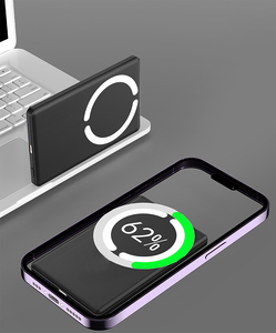 Sạc dự phòng siêu mỏng 5000mAh hợp kim nhôm, sạc từ tính, dung lượng lớn, di động và không dây - Product Image 4