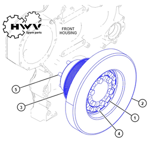 252-0793 2520793 Repuestos para camiones subterráneos Grupo de motores Adaptador <span class=keywords><strong>Damer</strong></span> para AD45 AD55 - Product Image 2
