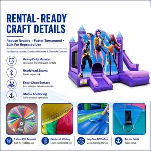 Castillo Inflable Comercial con Tobogán de Agua, Brincolín Inflable para Exteriores - Product Image 4