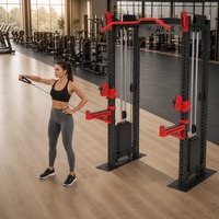 Peralatan Gym Multifungsi REYK Home Gym dengan Kabel Ganda, Mesin Latihan Otot Inti dengan Pulley Tetap