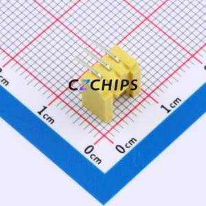 XY-HY2.0-3A21-YT Wire-to-Board Pin Header Bent Lead Through Hole,P=2mm Connector 1x3P 2mm Right Angle Insert HY - Product Image 2