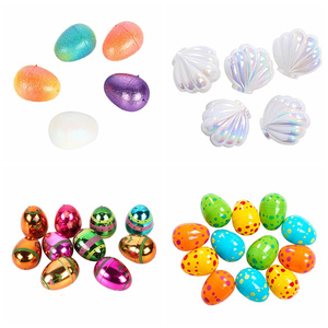 Huevos Decorativos Dorados Brillantes para Pascua, Huevos Metálicos Dorados para Decoración de Fiestas de Pascua, Rellenos para Cestas de Pascua - Product Image 6