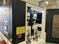 Machine de polissage automatique des métaux SR-TECH, pièces découpées au laser en tôle, arrondissement des bords, meulage, ébavurage, 20 kW, contrôlée par PLC