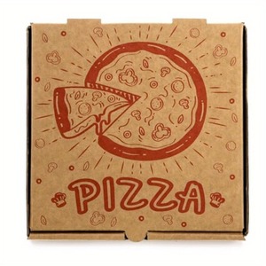 Caja de Pizza Plegable Resistente a la Presión, Cartón Corrugado de Grado Alimenticio, Comida Rápida para Llevar, Venta al por Mayor Especial, Tamaño Personalizable - Product Image 5