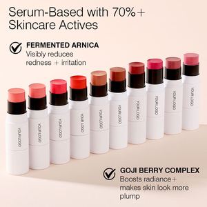 Makeup <b>Blush</b> Stick Cream <b>Blush</b> with Brush Blusher Lip and Cheek <b>Blush</b> Private Label - Product Image 2