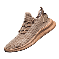 Chaussures de sport et de marche respirantes en maille pour hommes, grandes tailles 39-47, avec lacets, semelle intérieure en EVA, baskets antidérapantes en TPU, légères
