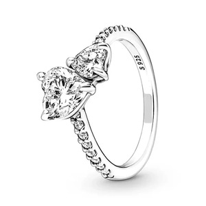 Anello Stella Eterna Splendente |   Stile Coppia in Rame e Pietra Naturale |   Anello a Cuore Sublime, Regalo con Grazioso Fiocco - Product Image 5