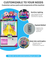Machine d'arcade de divertissement intérieur populaire, machine à griffes à prix, machine de jeu de grue de capture de cadeaux pour lieux commerciaux
