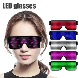发光眼镜LED发光眼镜酒吧夜总会节日音乐会表演道具动态LED荧光眼镜