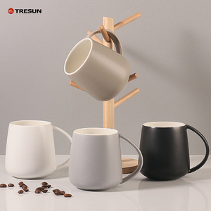 Rustico grigio opaco marrone smalto design moderno forno microonde e lavabile in lavastoviglie caffè <span class=keywords><strong>tazze</strong></span> da tè in ceramica con manico - Product Image 2