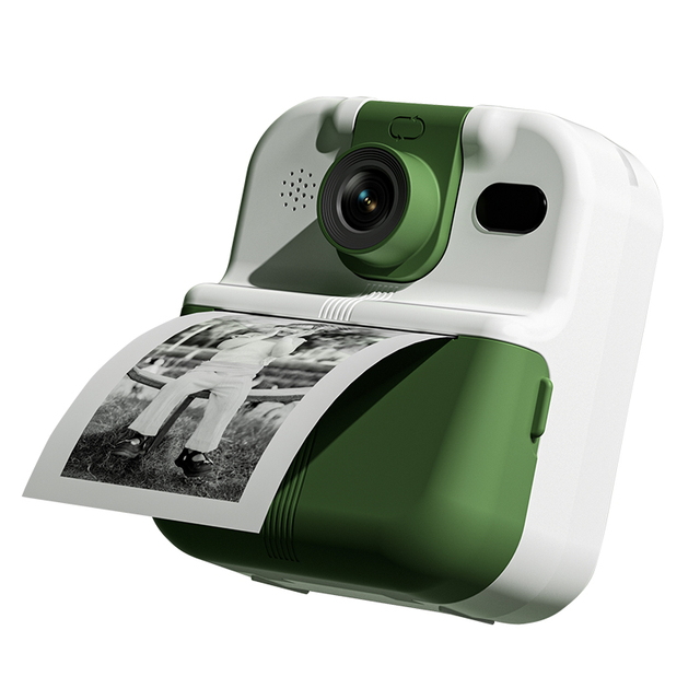 Upgrade P02 Kids Instant Print Camera 1080P HD Digital Camera For Toddle 2.4 Inch IPS Screen Camera Toy Gift For Girl Boy 3-12