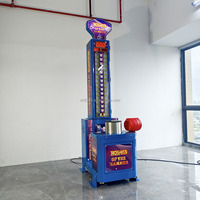 Machine de jeu commerciale de frappe au marteau, machine d'arcade électronique de test de force à récompense pour événements en centre commercial