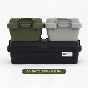 Boîte de <span class=keywords><strong>Camping</strong></span> en plastique de Style <span class=keywords><strong>japonais</strong></span>, organisateur de cargaison de coffre bon marché avec planches de séparation - Product Image 4