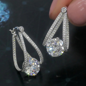 Orecchini in Stile Francese con Zirconia Cubica per Donne, Gioielli Eleganti e Romantici alla Moda - Product Image 1