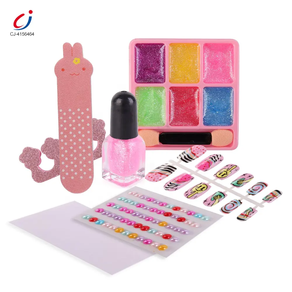Fabricantes de cosméticos para niños Chengji, brillo de labios lavable con agua, esmalte de uñas fácil de pelar, maquillaje de juguete para bebés no tóxico para niñas