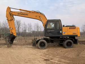 Excavadora de ruedas usada de 21 toneladas barata, máquina de ruedas de Hyundai 210 DE Hyundai en venta, rueda de excavadoras usadas - Product Image 6