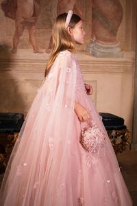 Abiti da Damigella Personalizzati con Fiori per Matrimonio, Scintillanti con Decorazioni Floreali 3D, Splendidi Abiti da Principessa per Feste di Compleanno, Banchetti e Balli - Product Image 5