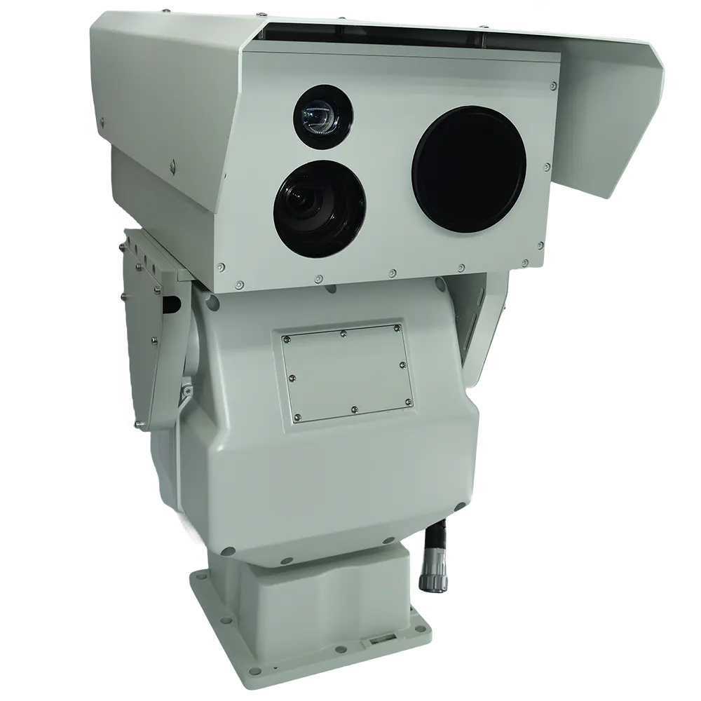 กล้อง PTZ ความร้อน 10km ภาพความร้อน 5X 30-150 มม.640*512 92X ซูม 4km Rangefinder โลหะความร้อน PTZ กล้อง