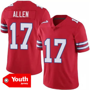 เสื้อฟุตบอลเยาวชนบัฟฟาโล 2025 หมายเลข 17 จอช แอลเลน 40 วอน มิลเลอร์ 86 คินเคด 4 คุก 58 มิลาโน 0 โคลแมน สีขาว แบบเย็บ - Product Image 4