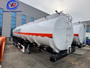 <span class=keywords><strong>Semi</strong></span>-remorque citerne à carburant personnalisable de type squelette détachable de 40 000 L (40 m³) avec <span class=keywords><strong>6</strong></span> pneus simples et essieu à suspension pneumatique - Product Image 5