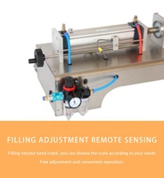 Machine de remplissage semi-automatique pneumatique de haute précision pour boissons, lait, jus, eau, liquides, verre, canettes, bouteilles en plastique