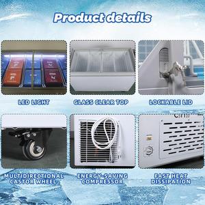 VEVOR vetrina per gelato commerciale 9.3 Cu.ft Congelatore a doppia temperatura aria/ventola di raffreddamento 3 cesti di filo 2 scorrevoli - Product Image 6