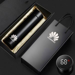 1pc 500ml Winter Temperature Display Smart Thermos LED Stainless Steel Vacuum <b>Insulated</b> <b>Flask</b> 6-12 Hours Thermal Performance - Product Image 3
