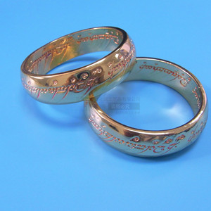 Bracelet en alliage de zinc plaqué or avec gravure à 360 degrés, design fermé, bijoux pour un usage quotidien, unisexe - Product Image 2