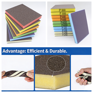 <span class=keywords><strong>Éponge</strong></span>s abrasives pour ponçage humide et sec, blocs de ponçage en <span class=keywords><strong>éponge</strong></span> pour automobile et métal 100*120*12mm - Product Image 3